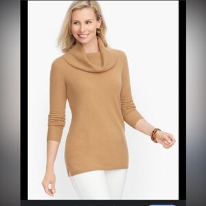 talbots pure merino wool cowlneck sweater